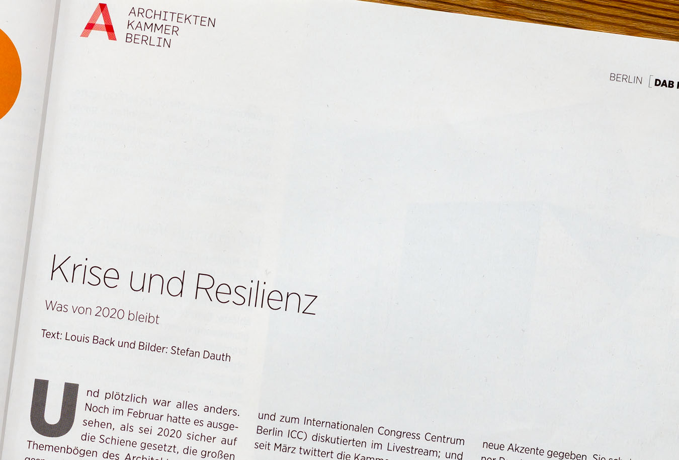 Kammer-Berichterstattung über Architektur in der Pandemie: Krise und Resilienz – Was von 2020 bleibt | Text: Louis Back · Bilder: Stefan Dauth