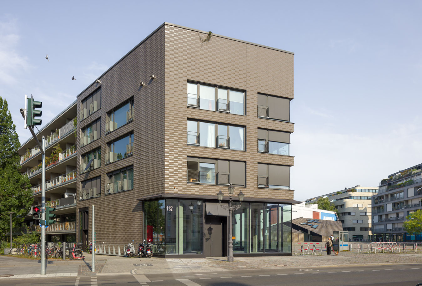 Architekturfotografie Blumengroßmarkt-Areal, IBeB – ARGE ifau / Heide & von Beckerath, Metropolenhaus, NeuHouse und Jüdische Museum Akademie von Daniel Libeskind