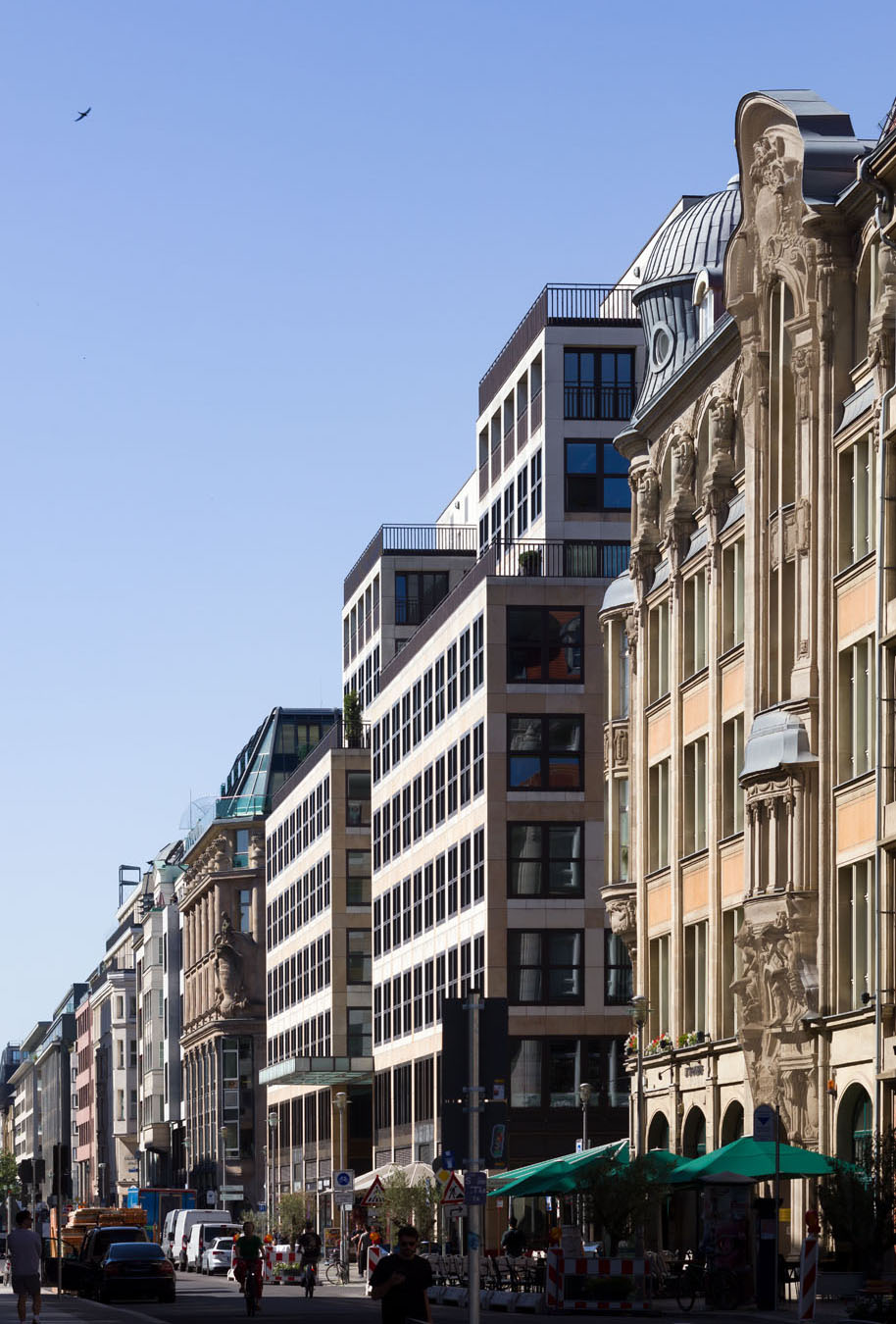 Eckhaus Schauspielhaus und die Hochschule für Musik von Manfred Prasser, Dietrich Kobe und Ernst Wallis