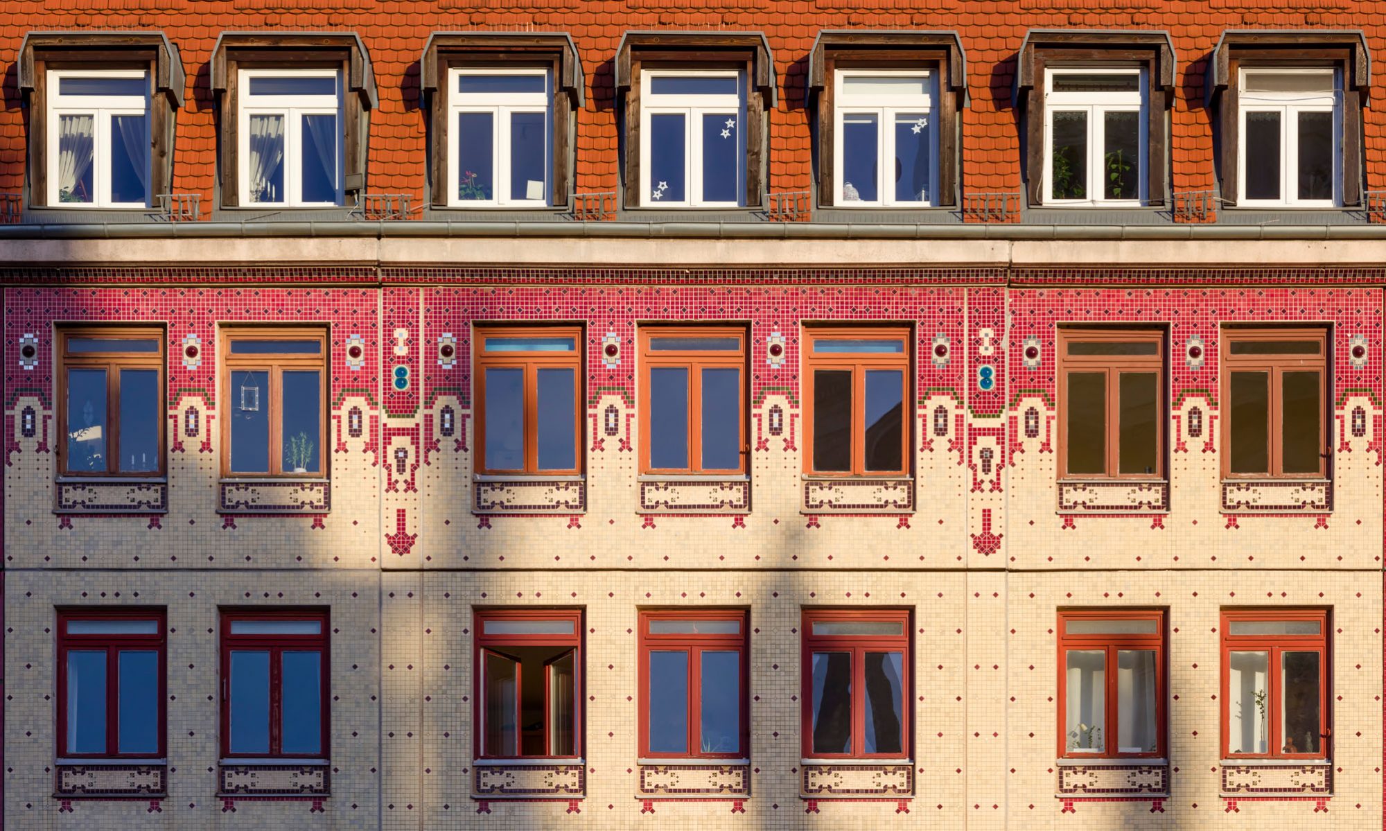 Fassade Detail von Wohngebäude von Manfred Prasser und Matthias Borner