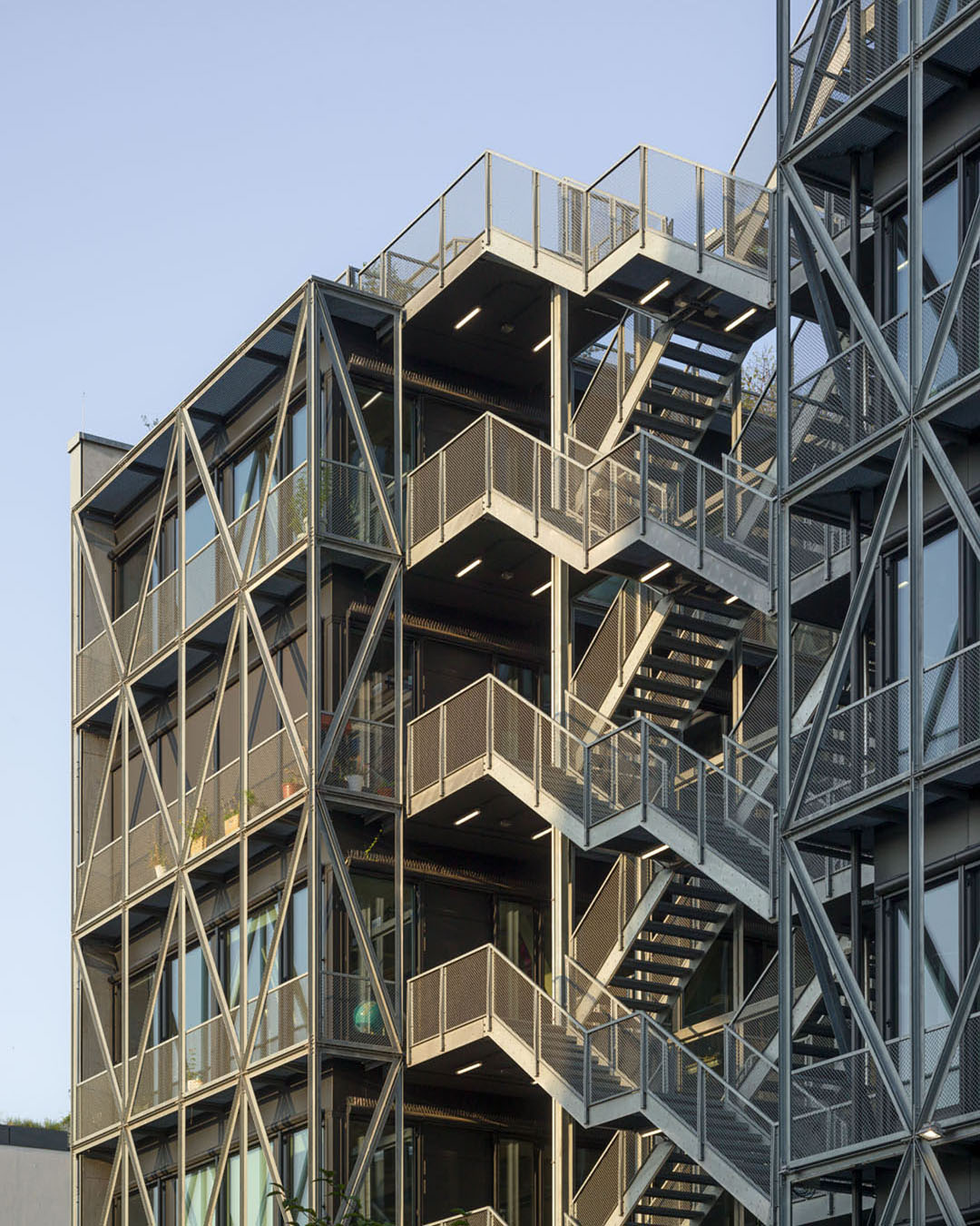 Aussentreppe, Verlagshaus in Berlin. Architektur: E2A